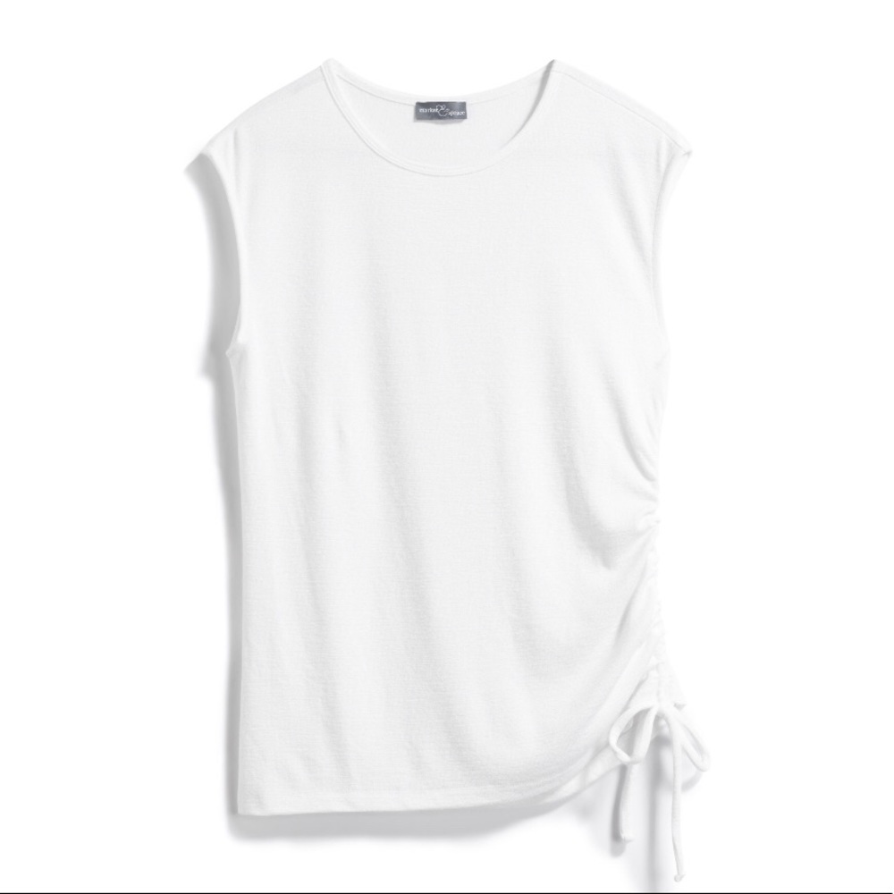 Market & Spruce Ruched Side Detail Knit Top